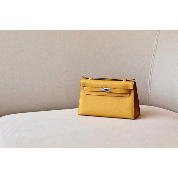 Hermes Kelly 25 Ostrich Rouge Tomate(S5) Gold Hardware Yellow