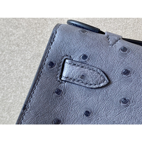 Hermes Kelly Pochette Epsom Gold (37) Gold Hardware Blue