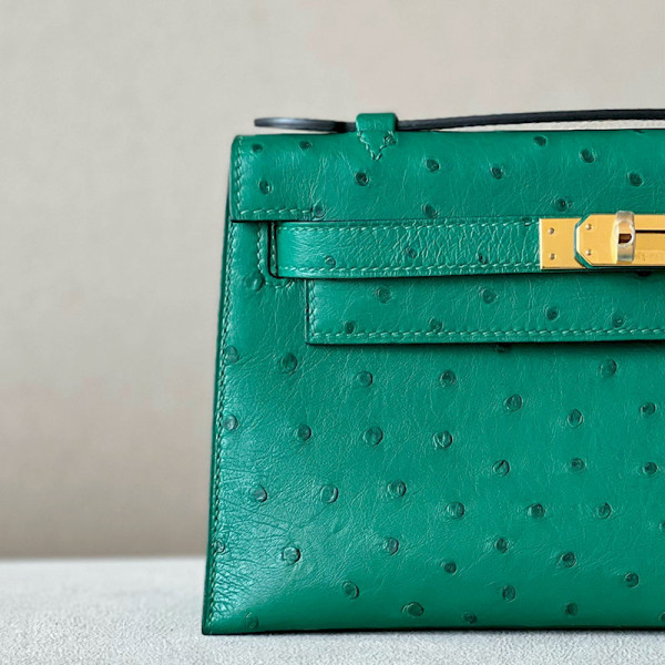 Hermes Birkin 20 Matte Alligator Crocodile Gold Hardware CK89 Dark Green