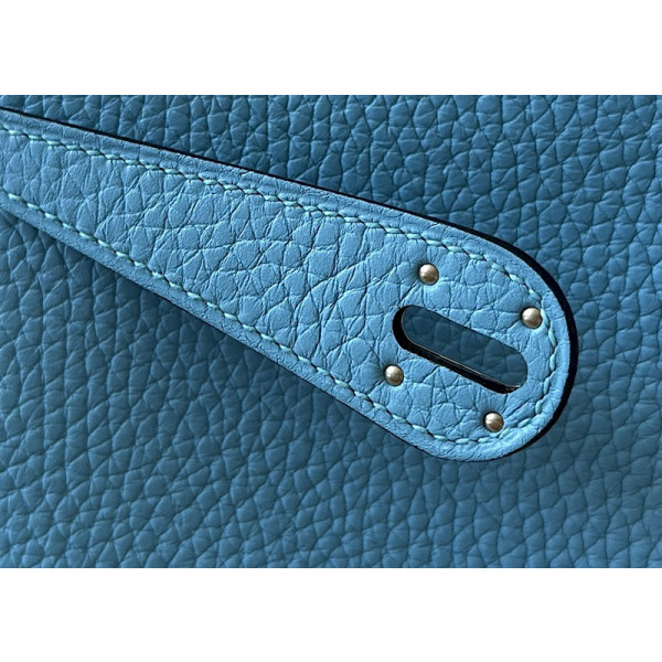Hermes Kelly 35 Box Chocolate(47) Gold Hardware Blue