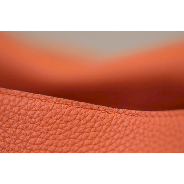 Hermes Lindy 26 Clemence Orange du Nord (P3) Palladium Hardware