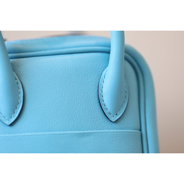 Hermes Lindy 26 Clemence Blue (93) Gold Hardware