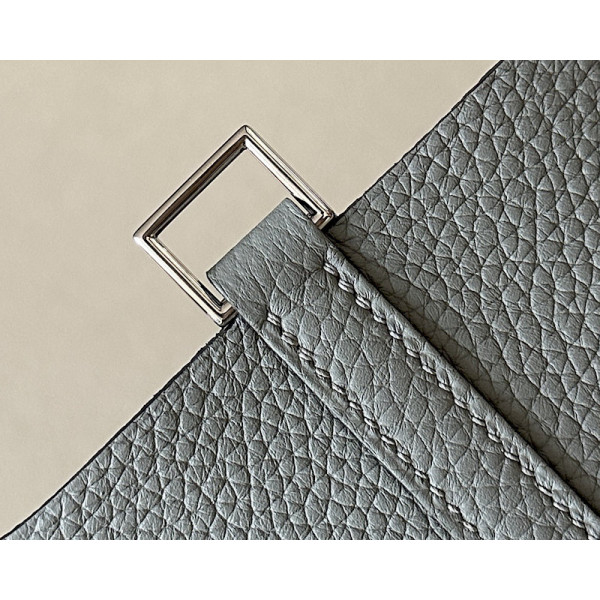 Hermes Picotin Lock 18 Clemence Brume(T0) Palladium Hardware Grey