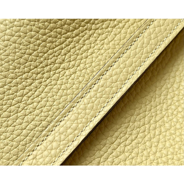 Hermes Picotin Lock 18 Clemence Jean(75) Palladium Hardware Yellow