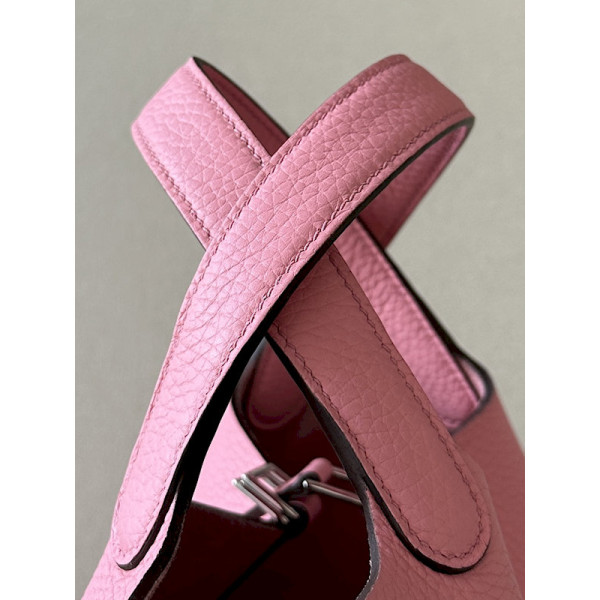 Hermes Picotin Lock 18 Clemence Limoncello(0Y) Gold Hardware Pink