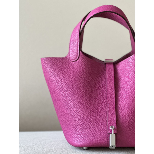 Hermes Picotin Lock 18 Clemence Limoncello(0Y) Gold Hardware Purple