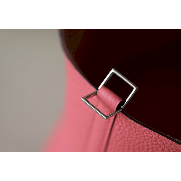 Hermes Picotin Lock HSS 18 Clemence Alezan(3G) and Lime(9R) Palladium Hardware Pink