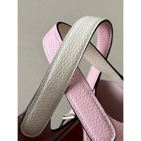 Hermes Picotin Lock 22 Clemence Rose Extreme(I6) Palladium Hardware Pink
