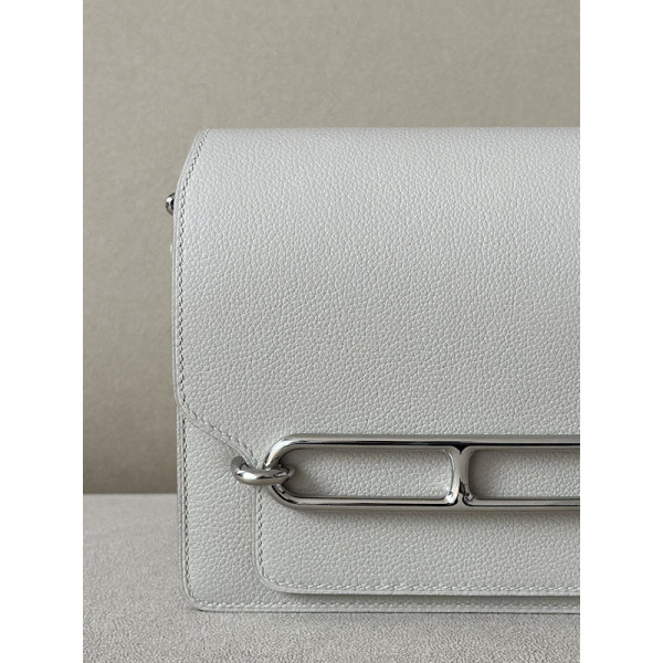 Hermes Lindy Mini HSS Swift Nata(I2) And Sesame(2S)Gold Hardware White