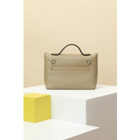 Hermes Kelly Mini HSS Epsom Rose Extreme(I6), Rouge de Coeur(S3) And Bleu Hydra(T7) Palladium Hardware Grey and White