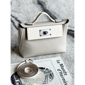 Hermes Kelly Mini HSS Epsom Craie(10) And Nior(89)Palladium Hardware Beige
