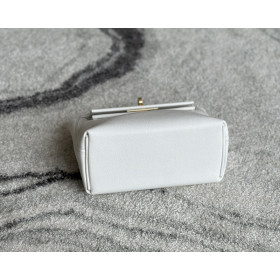 Hermes Kelly Mini Lizard Ombre (1B) Palladium Hardware White