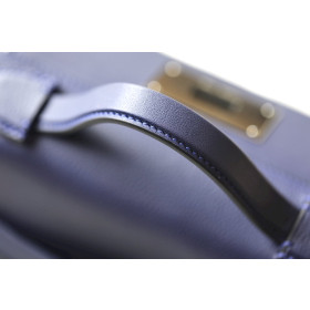 Hermes Jypsiere Mini Swift Vert Fizz(0S) Palladium Hardware Dark Blue