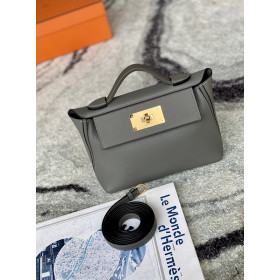 Hermes Jige Elan 29 Clutch Swift Gris Perle (80) Elephant Gray