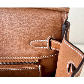 Hermes Birkin 25 Barenia Faubourg Gold(37) Palladium Hardware Brown