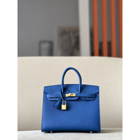 Hermes Birkin 25 Epsom Blue France(71) Gold Hardware Sellier
