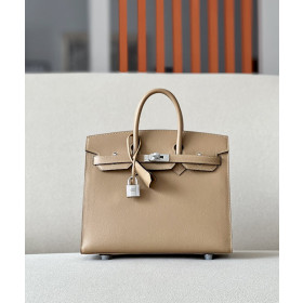 Hermes Birkin 25 Epsom Chai (0M) Palladium Hardware Sellier