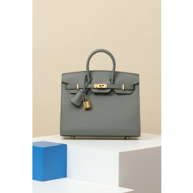 Hermes Birkin 25 Epsom Gris Meyer(0L) Gold Hardware Sellier Dark Grey