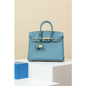 Hermes Birkin 25 Epsom New Bleu Jean (D2) Gold Hardware Blue