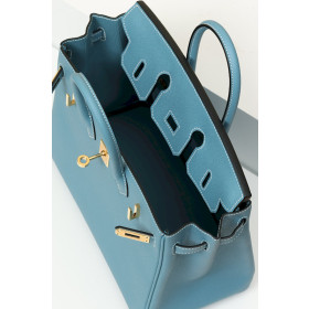 Hermes Birkin 25 Epsom New Bleu Jean (D2) Gold Hardware Blue