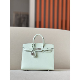 Hermes Birkin 25 Epsom Vert Fizz (0S) Palladium Hardware Sellier Light Green