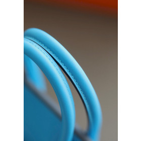 Hermes Birkin 25 Swift Blue Frida (OF) Palladium Hardware
