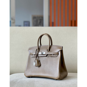 Hermes Birkin 25 Swift Etoupe(18) Palladium Hardware Elephant Grey
