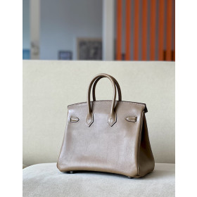Hermes Birkin 25 Swift Etoupe(18) Palladium Hardware Elephant Grey