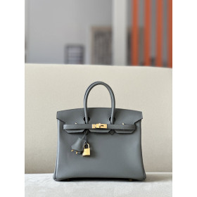Hermes Birkin 25 Swift Gris Meyer(0L) Gold Hardware Dark Grey