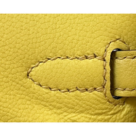 Hermes Birkin 25 Swift Jaune De Naples 9O Gold Hardware Yellow