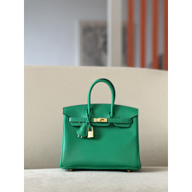 Hermes Birkin 25 Swift Menthe (6W) Gold Hardware Green