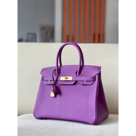 Hermes Birkin 30 Epsom Anemone (P9) Gold Hardware Purple