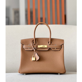 Hermes Birkin 30 Epsom Gold(37) Gold Hardware Brown