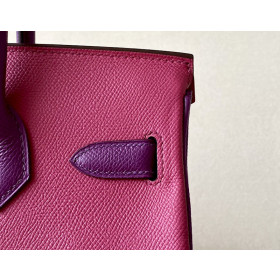 Hermes Birkin 30 HSS Epsom Rose Confetti(1Q) and Rose Pourpre(L3) Gold hardware Rose Pink