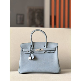 Hermes Birkin 30 Togo Light Blue De Weimar (D0) Palladium Hardware