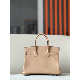 Hermes Birkin 30 Togo Chai(0M) Palladium Hardware Dark Beige