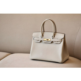 Hermes Birkin 30 Togo Craie(10) Gold Hardware White