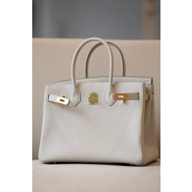 Hermes Birkin 30 Togo Craie(10) Gold Hardware White
