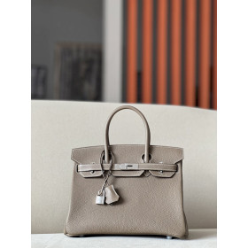 Hermes Birkin 30 Togo Etoupe(18) Palladium Hardware Dark Beige
