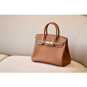 Hermes Birkin 30 Togo Gold(37) Gold Hardware Brown