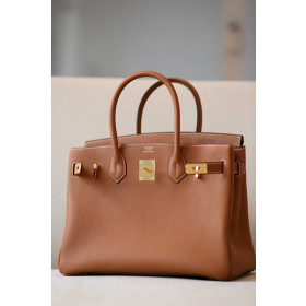 Hermes Birkin 30 Togo Gold(37) Gold Hardware Brown