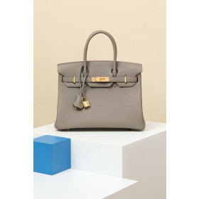 Hermes Birkin 30 Togo Gris Asphalte(M8) Gold Hardware Elephant Grey