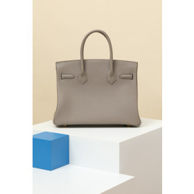 Hermes Birkin 30 Togo Gris Asphalte(M8) Gold Hardware Elephant Grey