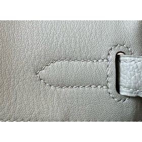 Hermes Birkin 30 Togo Gris Perle(80) Palladium Hardware White