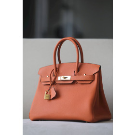 Hermes Birkin 30 Togo Orange (93) Gold Hardware