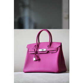Hermes Birkin 30 Togo Rose Tea(3L) Gold Hardware Purple