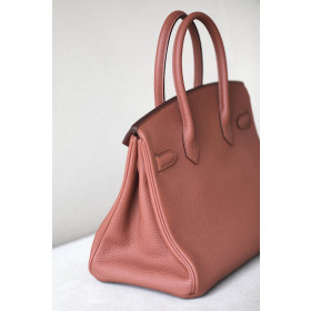 Hermes Birkin 30 Togo Sienne(4E) Palladium Hardware Brown