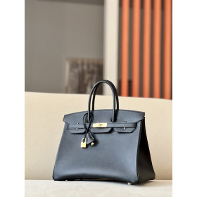 Hermes Birkin 35 Epsom Nior(89) Gold Hardware Black