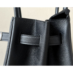 Hermes Birkin 35 Epsom Nior(89) Palladium Hardware Black