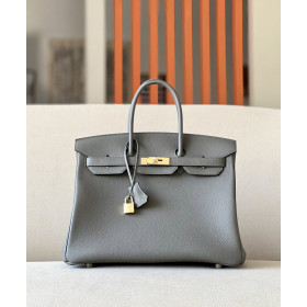Hermes Birkin 25 Shiny Niloticus Crocodile Menthe Gold Hardware Grey